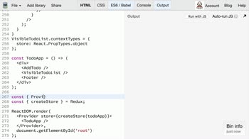 js tutorial about Redux: Passing the Store Down with <Provider> from React Redux