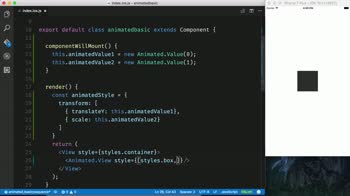 Animate the Scale of a React Native Button using | Animate the Scale of a React Native Button using |