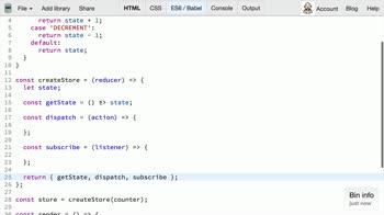 js tutorial about Redux: Implementing Store from Scratch