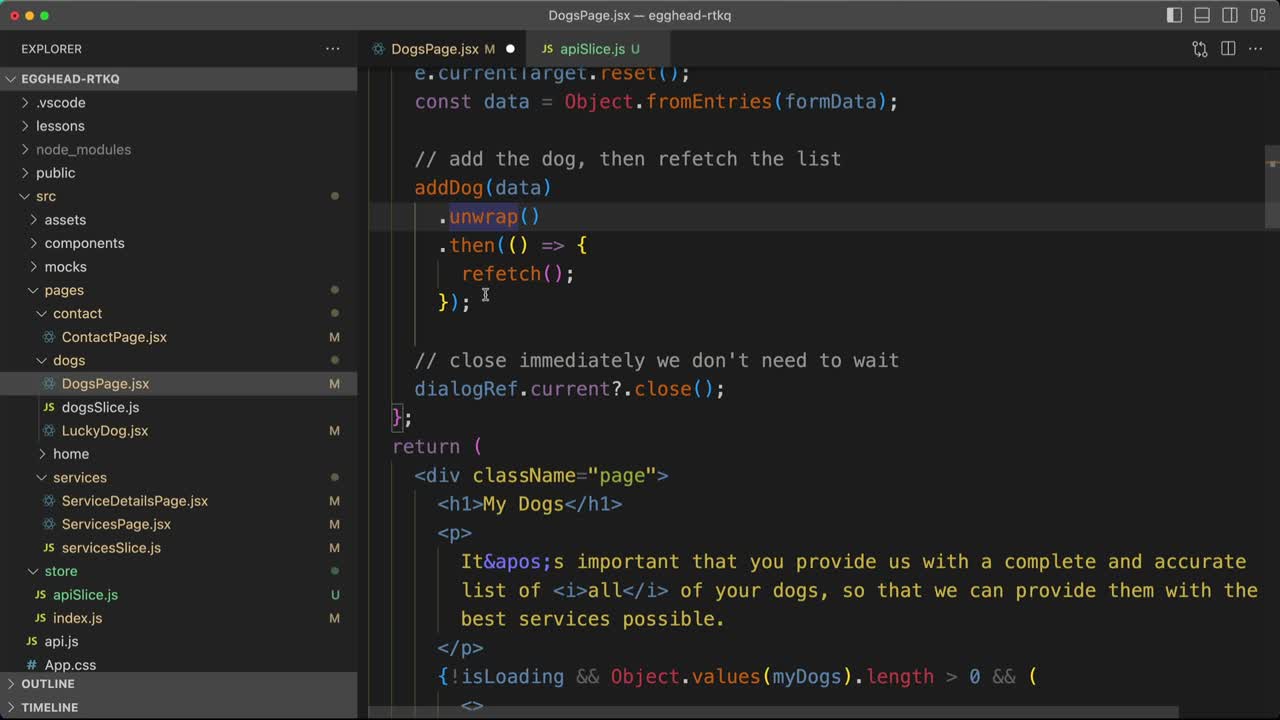 Manually Refetch Data After an RTK Query Mutation with unwrap() and  refetch()