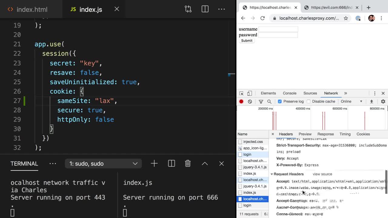 Mitigate CSRF Attacks by Setting the SameSite Cookie Flag in Express |  