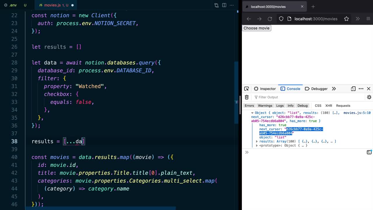 Next Js Map Array Request Paginated Data From Notion Api With Next.js | Egghead.io