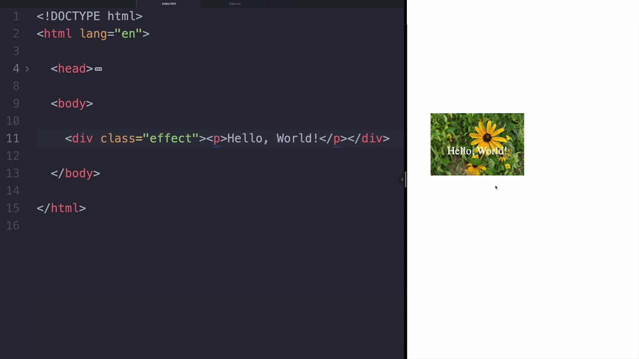 Use the CSS background-image Property to Change Image on mouse-over |  