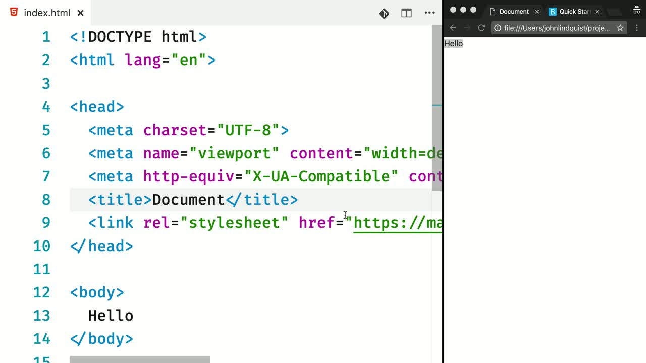 Load External Css With The Link Element Egghead Io