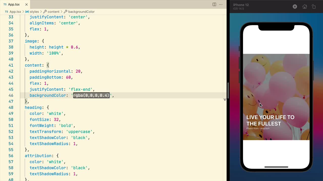 Đổi màu background trong React Native là một tính năng vô cùng tuyệt vời giúp cho ứng dụng của bạn trở nên chuyên nghiệp và đầy sức hút. Hãy xem hình ảnh để thấy được sự đổi mới và sáng tạo của tính năng này!
