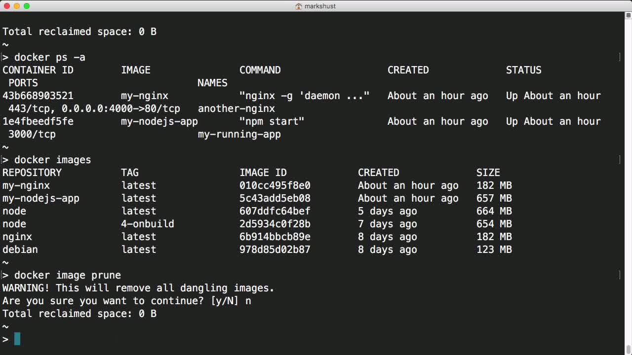 Prune Old Unused Docker Containers and Images from @markshust on ...