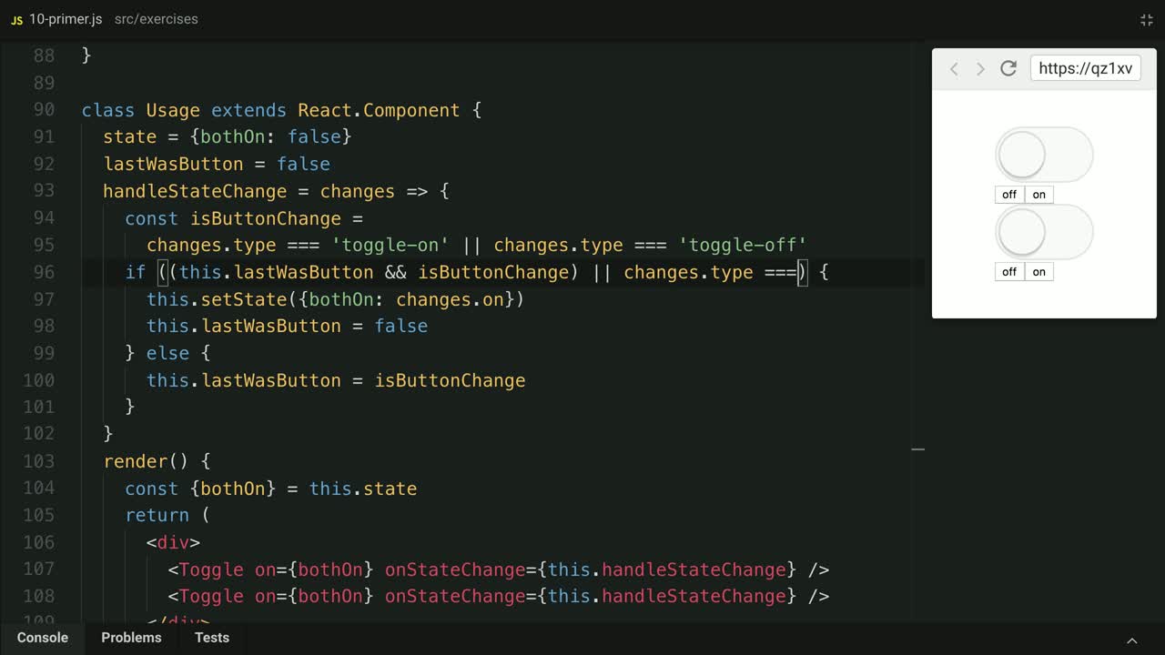 Improve the usability of Component State Reducers with state change types |  egghead.io