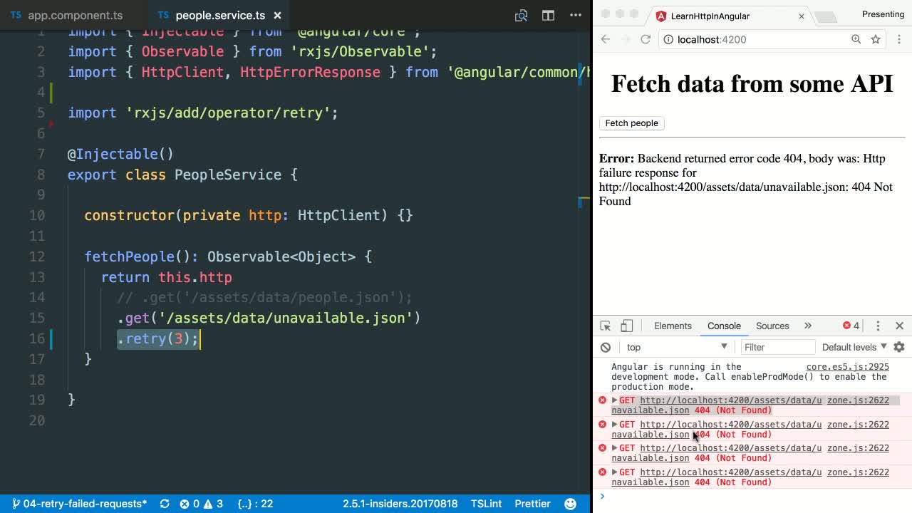Fetch Data from an API using the HttpClient in Angular