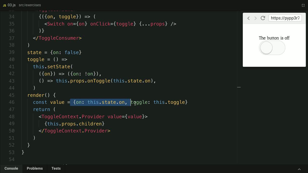 Prevent Unnecessary Rerenders of Compound Components using React Context |  egghead.io